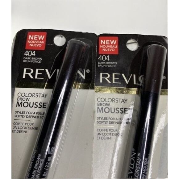 Revlon Colorstay Brow Mousse Dark Brown # 404 - 2 pack New - Picture 2 of 6